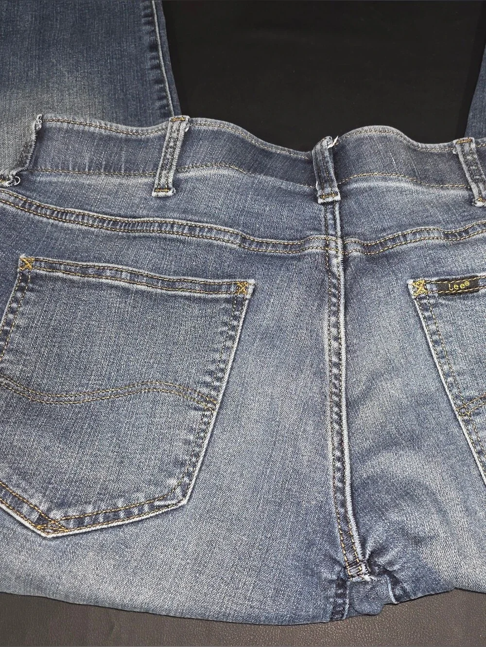 Lee Men's Blue Straight-Leg Stretch Jeans